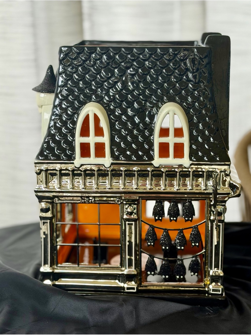2017 Bath & Body WBones & Co. Apothecary Halloween House Luminary RARE - Picture 3 of 6